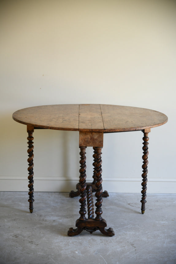 Antique Walnut Drop Leaf Table