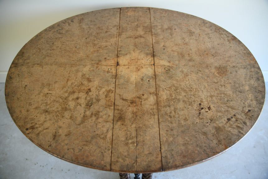 Antique Walnut Drop Leaf Table