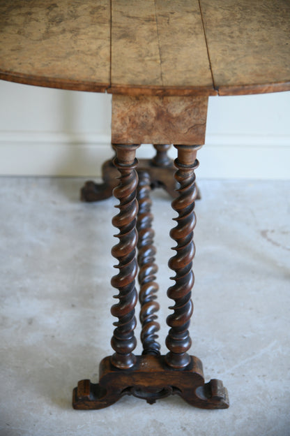 Antique Walnut Drop Leaf Table