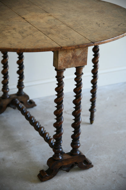 Antique Walnut Drop Leaf Table