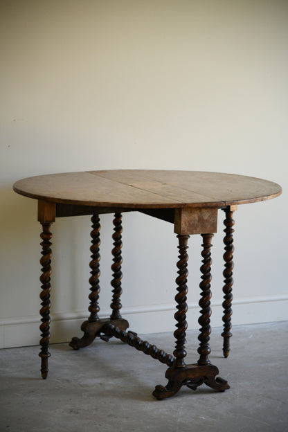 Antique Walnut Drop Leaf Table