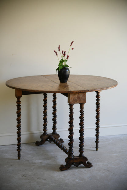 Antique Walnut Drop Leaf Table