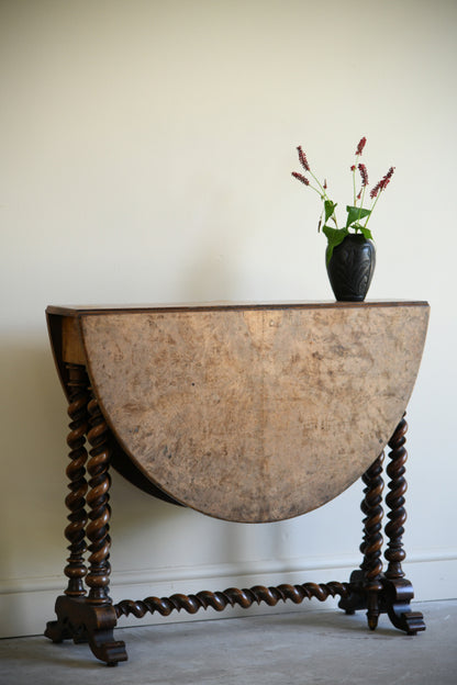 Antique Walnut Drop Leaf Table