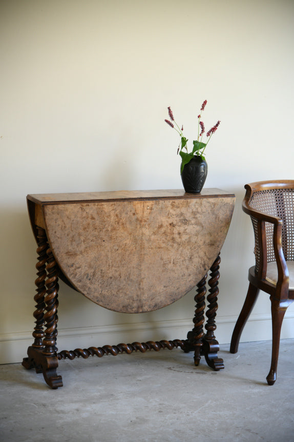 Antique Walnut Drop Leaf Table