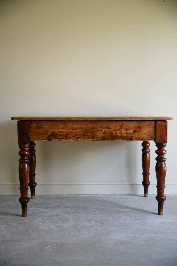 Antique Pine Scrub Top Kitchen Table