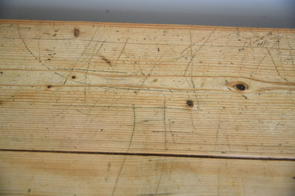 Antique Pine Scrub Top Kitchen Table