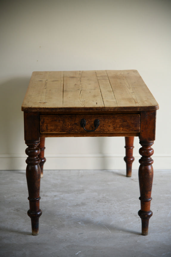 Antique Pine Scrub Top Kitchen Table