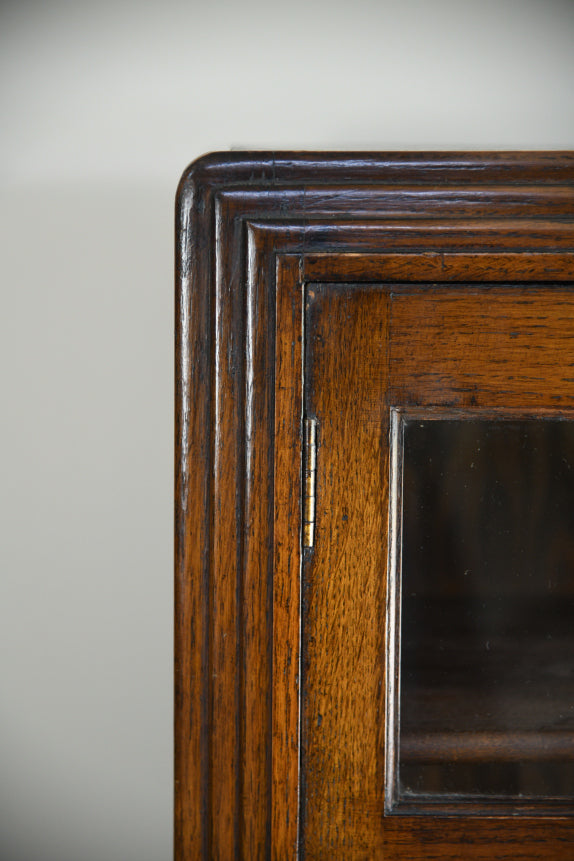 Vintage Oak Glazed Bookcase