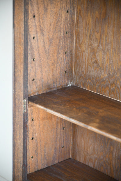 Vintage Oak Glazed Bookcase