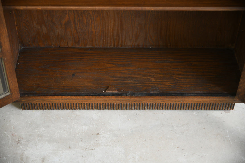 Vintage Oak Glazed Bookcase