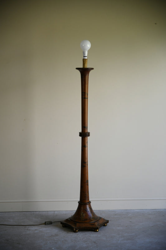 Vintage Oriental Chinoiserie Standard Lamp