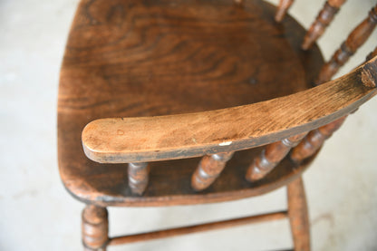 Antique Elm & Beech Captains Chair