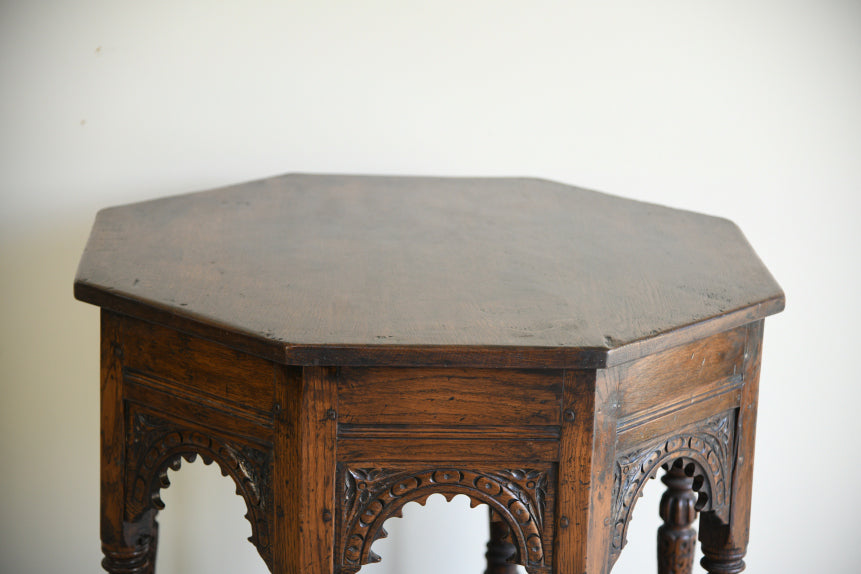 Octagonal 17th Century Style Occasional Table