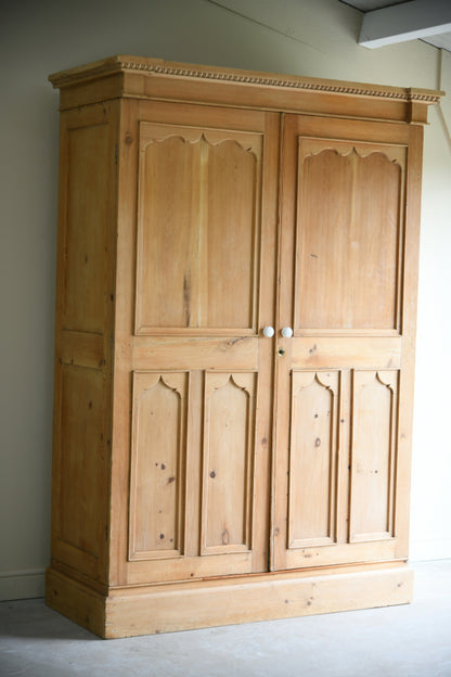 Antique Continental Pine Wardrobe