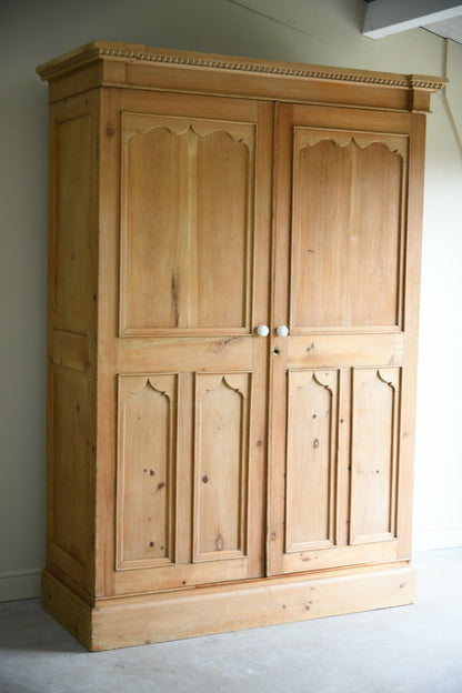 Antique Continental Pine Wardrobe