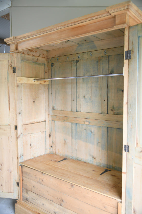 Antique Continental Pine Wardrobe