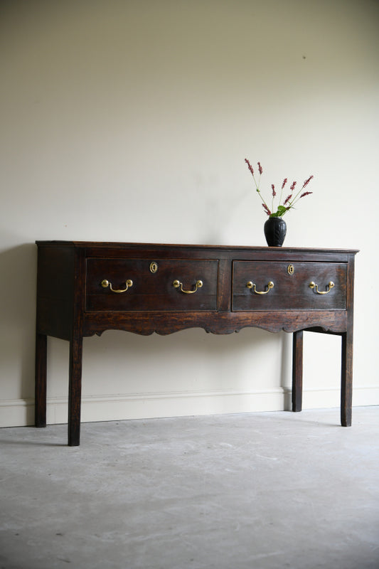 Antique 19th Century Oak Dresser Base