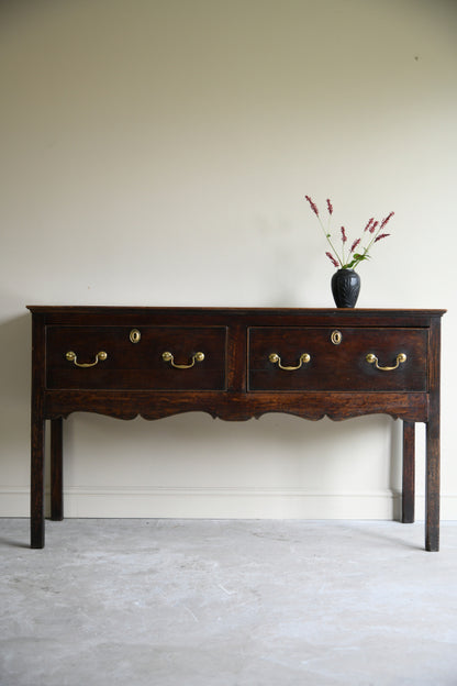 Antique 19th Century Oak Dresser Base