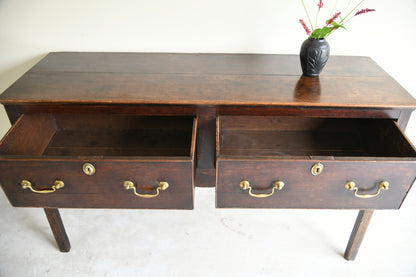 Antique 19th Century Oak Dresser Base