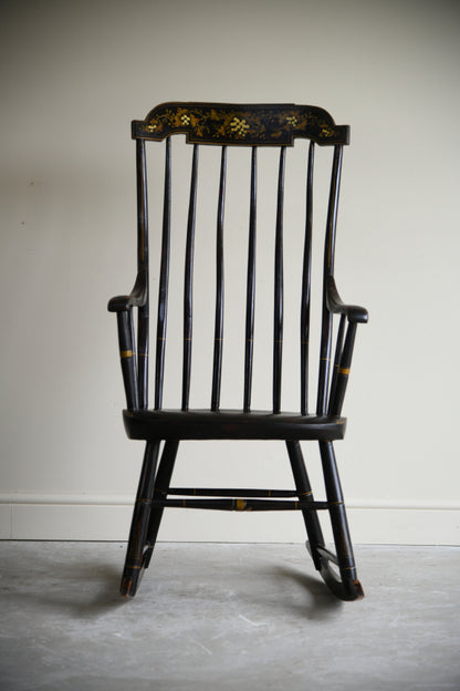 Antique Nichols & Stone Style American Rocking Chair