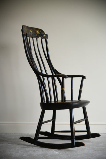 Antique Nichols & Stone Style American Rocking Chair