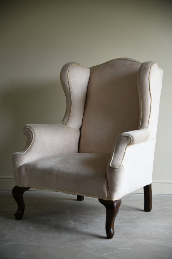 Georgian Style Wing Back Armchair