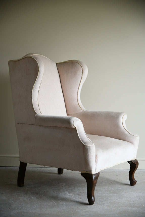 Georgian Style Wing Back Armchair