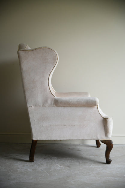 Georgian Style Wing Back Armchair