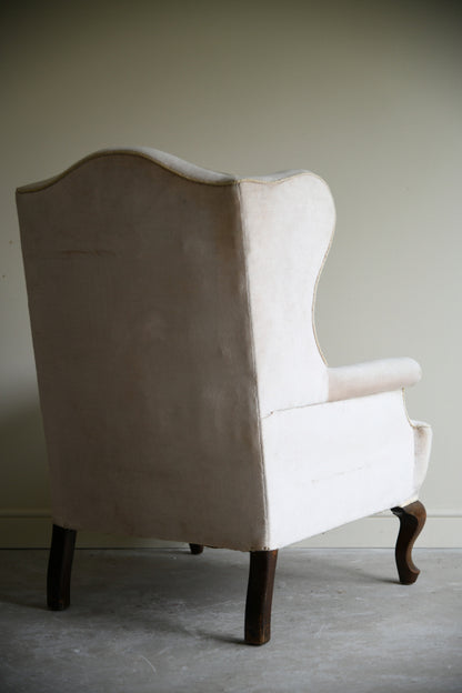 Georgian Style Wing Back Armchair