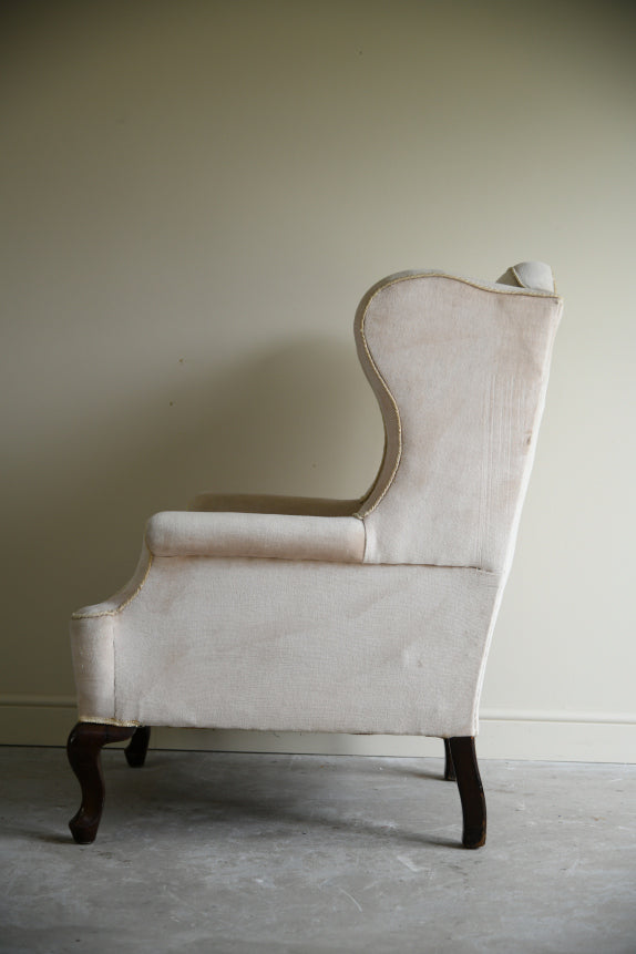 Georgian Style Wing Back Armchair