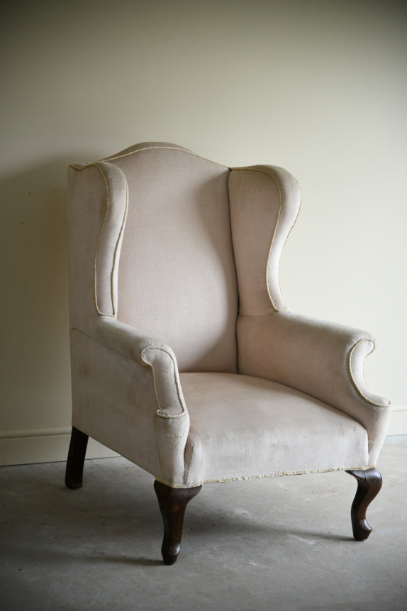 Georgian Style Wing Back Armchair