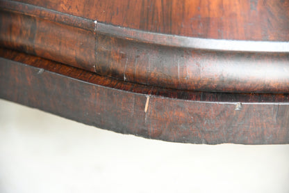 Antique Continental Serpentine Rosewood Cupboard