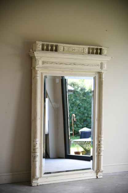 Antique Continental Painted Wall Mirror