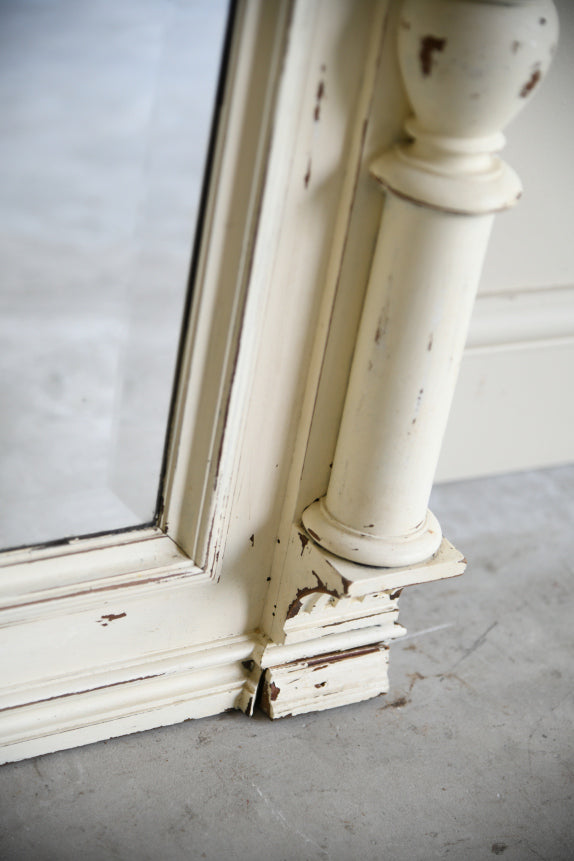 Antique Continental Painted Wall Mirror