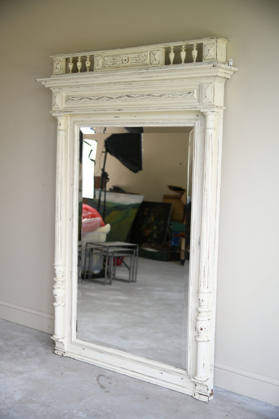 Antique Continental Painted Wall Mirror