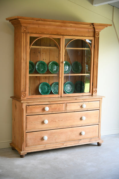 Antique Cornish Pine Glazed Dresser