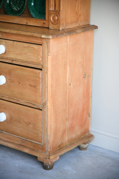 Antique Cornish Pine Glazed Dresser