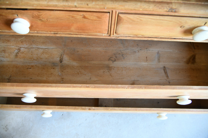 Antique Cornish Pine Glazed Dresser