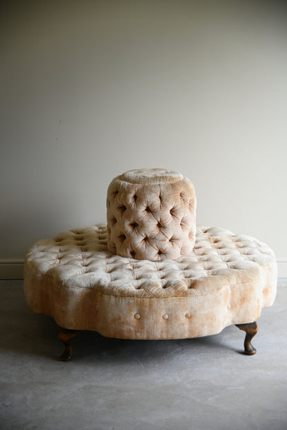 Antique Upholstered Buttoned Lobby Sofa