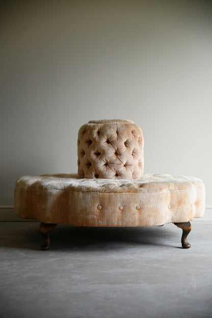 Antique Upholstered Buttoned Lobby Sofa