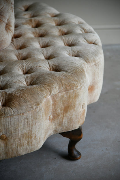 Antique Upholstered Buttoned Lobby Sofa