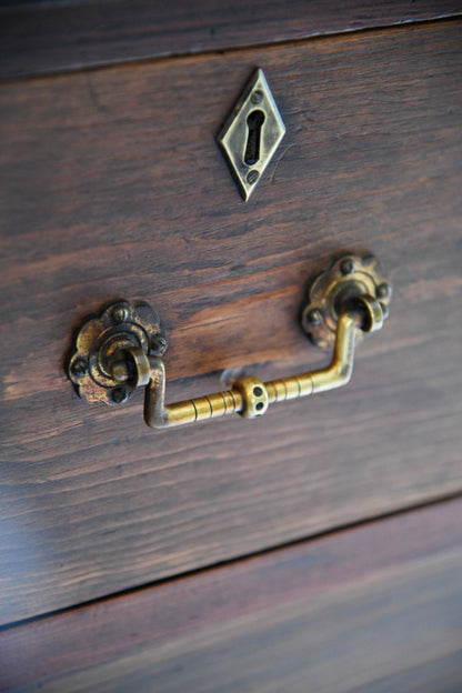 Victorian Heals Stained Pine Chest of Drawers