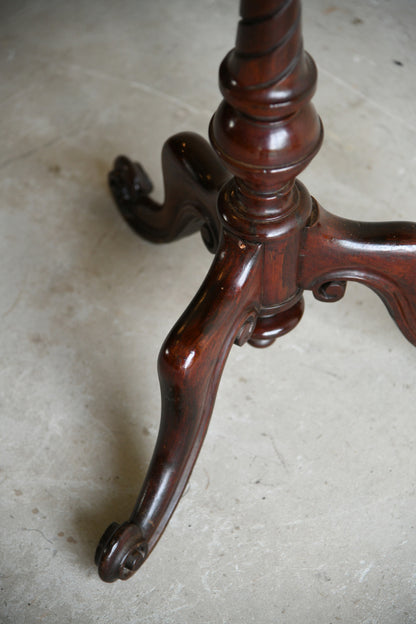 Antqiue Mahogany Occasional Tripod Table