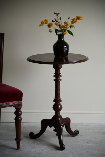 Antqiue Mahogany Occasional Tripod Table