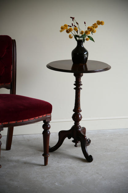 Antqiue Mahogany Occasional Tripod Table