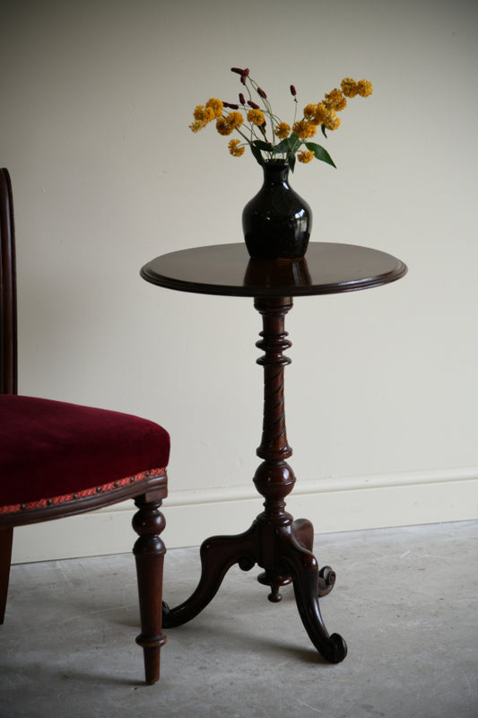 Antqiue Mahogany Occasional Tripod Table