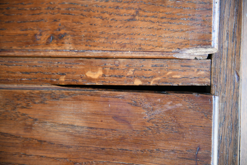 Antique Oak Georgian Chest on Chest