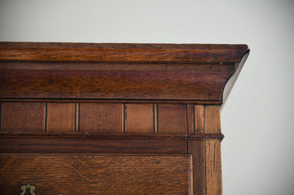 Antique Oak Georgian Chest on Chest