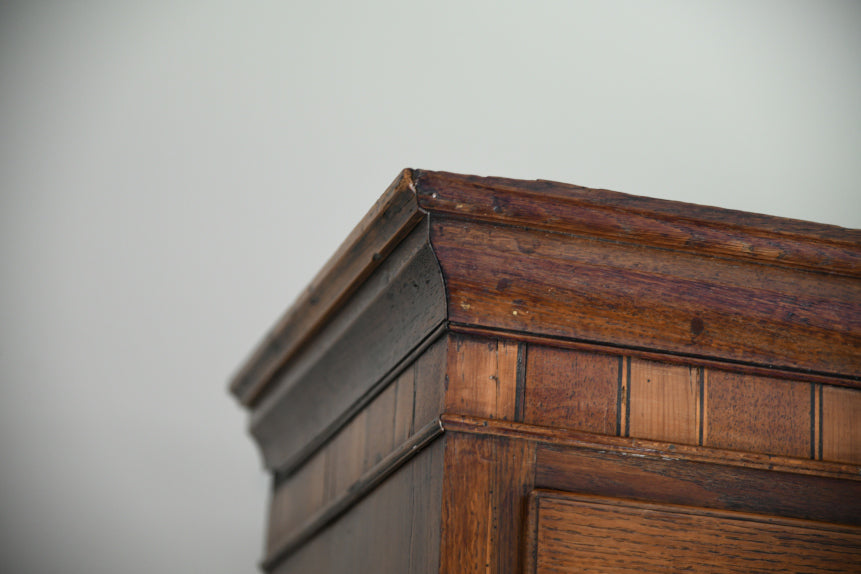 Antique Oak Georgian Chest on Chest