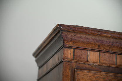 Antique Oak Georgian Chest on Chest